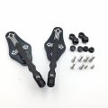 Xkh- Motorcycle Cnc Black Rear View Left Right Cross Style Side Mirrors Compatible With 8mm 10mm Screw Fz1 Fz6 Gsr600 Boulevard