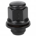 M12x1 25 Black Lug Nuts 20pcs Closed Wheel 13 16 21mm Hex Factory Replacement For Infiniti Nissan
