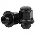Ocpty M12x1 25 Black Lug Nuts 20pcs Closed Wheel 13 16 21mm Hex Factory Replacement For Infiniti Nissan