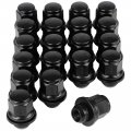 Ocpty M12x1 25 Black Lug Nuts 20pcs Closed Wheel 13 16 21mm Hex Factory Replacement For Infiniti Nissan