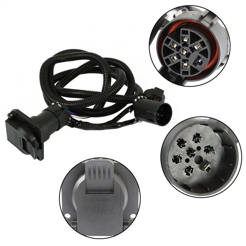 In Bed Trailer Wiring Harness Hc3z-15a416-a Replacement For F250 F350 F450 F550 2017 To 2022 7 Pin Plug Rear Wire