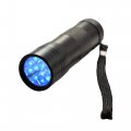Hqrp 12 Led 365 Nm Flashlight Blacklight For Minerals Inspection Identification Gemstone Detection