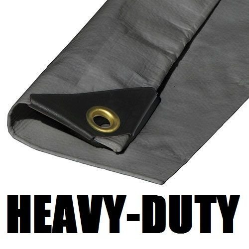 12x12 Extra Heavy Duty Silver Tarp