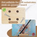16pcs Brass Decorative Screws With Caps 10mm Mirror Cover Self-tapping For Furniture Cabinet Fixing Red Bronze