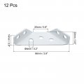 Uxcell 12 Pcs Multifunction Triangle Corner Brace 2 6 X 0 9 Shelf Support Connector Bracket For Cabinet Shelves And Cupboard