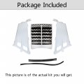 Waltyotur White Plastic Gas Tank Side Covers With Grill Replacement For Yamaha Banshee 1987-2006