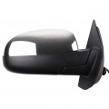 Ocpty Black Right Side Mirror Fit For 2007-2013 Chevy Silverado 1500 Metallic Finish Glass Manual Folding Heated Memory Turn