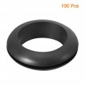 Uxcell Wire Protector Oil Resistant Armature Rubber Grommet 18mm Inner Dia 100pcs Black