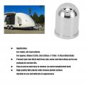 Qiilu Trailer Hitch Ball Cover Coupler Head Cap Chrome Plated Protection Abs Plastic For 50mm 2in 1a 7 8in Balls