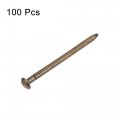 Uxcell Small Tiny Brass Nails 1 2x20mm For Diy Wooden Hardware Accessories 100pcs