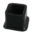 Flyshop Square Rubber Leg Tips Covers Furniture Protectors 1 5 Inch X Black 10pcs 