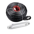 92x 1 2 Synthetic Winch Rope 10 Hawse Fairlead For Car Suv Atv Utv Truck Boat Ramsey Chrome
