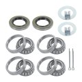 Set Of 2 L44643 12192tb Trailer Bearing Kit Suitable For 1 2000-2200 Lbs Axle 