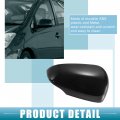 A Absopro Rearview Mirror Cover Cap Right Side Door For Toyota Prius C 2012-2018 Abs Plastic Black