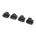 4pcs 2 Terminals Horn Trumpet Control Switch Black For Motorcycle Scooter 