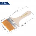 Uxcell 36pcs 6 9 Paint Brush 3 Width Soft Nylon Bristle With Wood Handle For Wall Cabinets Fences