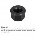 Uxcell M14 Flange Hex Nut Grade 8 Carbon Steel Black Oxide Finished For Machinery
