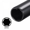Uxcell 1 2 Drive By2mm Deep Impact Socket Heat-treated Cr-v Steel 8 Length 6-point Metric Sizes 2 Pcs