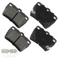 Rear D1051 Metal 4pcs W Hardware Disc Brake Pad Set 