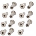 M8x22mm 4 8 Grade Carbon Steel Rivet Hex Head Insert Barrel Nut 15pcs 