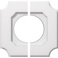 Ekena Millwork Cmp10le2-05000 Locke Architectural Grade Pvc Contemporary Two Piece Urethane Ceiling Medallions 10 Od X 5 Id 6 C 