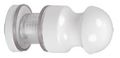 C R Laurence 19mkw Crl White Mini Bulb Style Single-sided Door Knob 