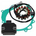 Stator Assy Regulator Rectifier Gasket Set Compatible With For Suzuki Ltz400 Quadsport Z400 2009 2012-2018 Oem 32101-33h00