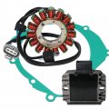 Stator Assy Regulator Rectifier Gasket Set Compatible With For Suzuki Ltz400 Quadsport Z400 2009 2012-2018 Oem 32101-33h00