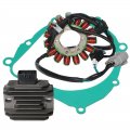 Stator Assy Regulator Rectifier Gasket Set Compatible With For Suzuki Ltz400 Quadsport Z400 2009 2012-2018 Oem 32101-33h00