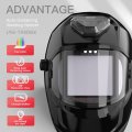 Panoramic View Auto Darkening Welding Helmet Large Viewing True Color 6 Arc Sensor Welder Mask