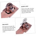 Gadpiparty 2pcs 3 Door Latch Safety Locks Keyed Padlocks Clasp Security Lock Fan Covers Dust