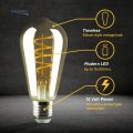 12v Led Edison Light Bulb 2700k Warm White 4w 420 Lumens Dimmable E26 Medium Base For Rv 1 Pack Rp-bulb-2