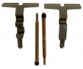 Rear Disc Brake Hardware Kit For Mercedes-benz Slk320 2001 2002 2003 2004 Pc-627318 