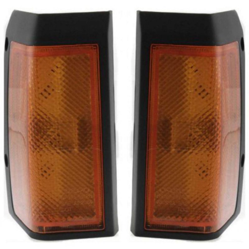 1986-1987 Nissan Pickup E Se Xe Side Marker Light Driver And Passenger Pair W Bulbs For Ni2550108 Ni2551108 B6185-01g00