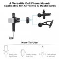 Colorful Sea Turtles Algae Seamless On Purple Car Phone Mount Stand Hands Free Cell Mobile Holder Non-slip Ultra Stable
