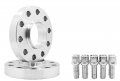 2 5x112 New Model Hubcentric Wheel Spacers 25 Mm Thick 14x1 5 Black Ball Seat Lug Bolts 09-2019 A4 A5 A6 A7 A8 All Road S4 S5 
