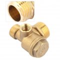 Lantro Js 3 Way Air Compressor Check Valve G1 8 X G3 2 Brass Male Threaded Tube Connector Tool Central Pneumatic Replacement