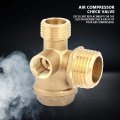 Lantro Js 3 Way Air Compressor Check Valve G1 8 X G3 2 Brass Male Threaded Tube Connector Tool Central Pneumatic Replacement