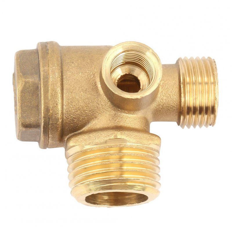 Lantro Js 3 Way Air Compressor Check Valve G1 8 X G3 2 Brass Male Threaded Tube Connector Tool Central Pneumatic Replacement