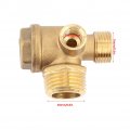 Lantro Js 3 Way Air Compressor Check Valve G1 8 X G3 2 Brass Male Threaded Tube Connector Tool Central Pneumatic Replacement