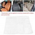 Disposable Plastic Car Seat Covers 100pcs Universal Clear Protector Mechanic Valet Roll Dustproof For Auto Truck Bus
