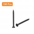 Uxcell 7x1-3 4 Drywall Screws 150pcs Coarse Thread Wood Carbon Steel Phillips Drive Flat Head Self Tapping