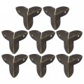Uxcell Box Corner Protectors Elegant Bronze Tone Triangle Frame Protector For Jewelry Desk Furniture Pack Of 8