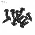 Uxcell Hex Socket Self Tapping Screws M6 X 16mm Carbon Steel Wood Screw 50pcs
