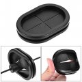Uxcell Rubber Grommet Oval Double-sided Mount Size 75 X 50 Mm For Wire Protection 4pcs