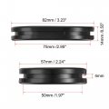 Uxcell Rubber Grommet Oval Double-sided Mount Size 75 X 50 Mm For Wire Protection 4pcs