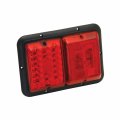 Bargman 48-84-529 Incandescent Light Double Red Led Red With Insert Taillight Black Base 