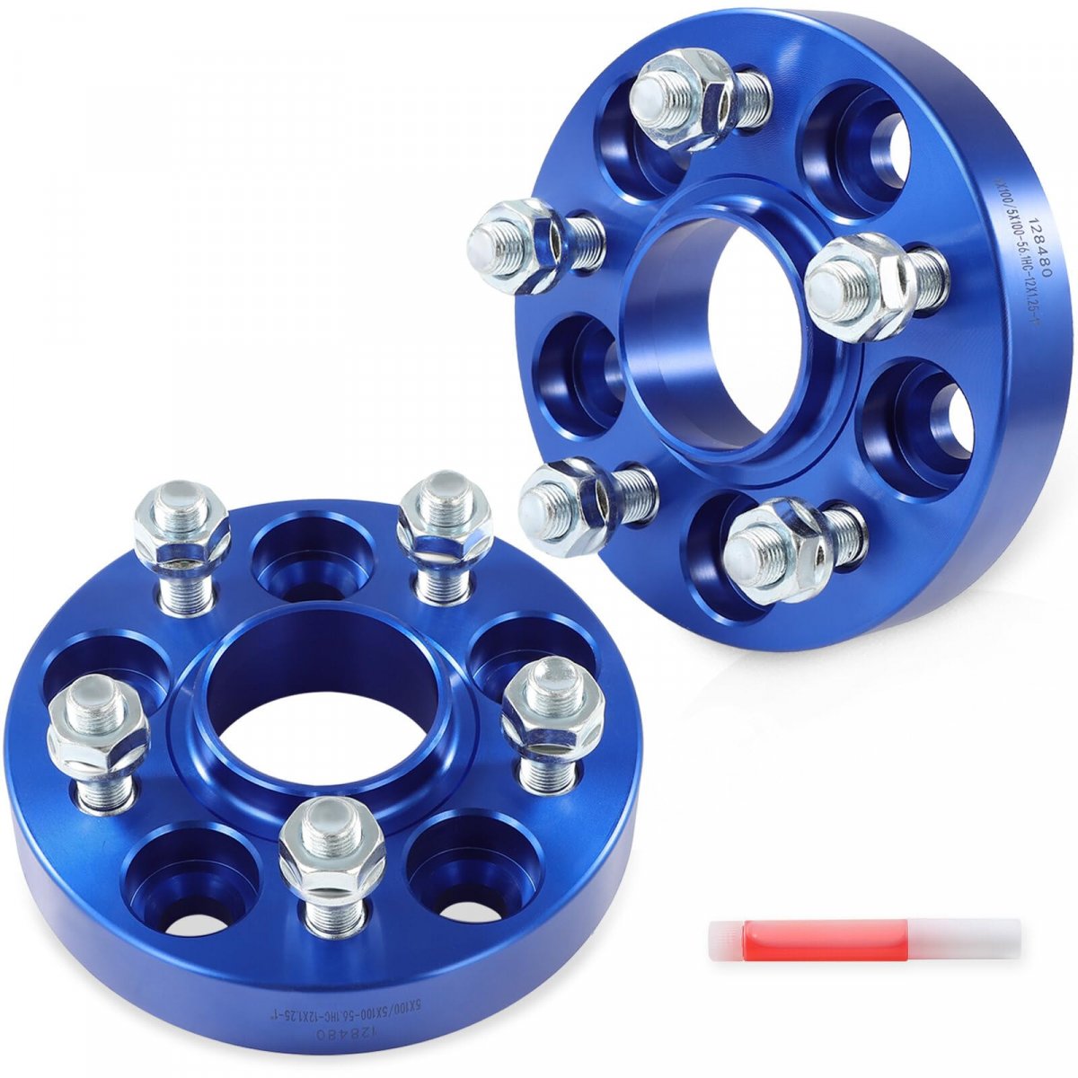2x 1 Inch 5x100 To Wheel Spacers With Thread Pitch 12x1 5 Bore Size 56 1mm For 2013-2023 Subaru Brz 2000-2014 Outback 2022-2022