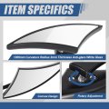 Universal Motorcycle Side Mirrors Rear View Rotary Adjustment Handlebar Mount For Honda Suzuki Yamaha Kawasaki Harley Ducati