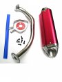 High Performance Exhaust System Muffler For Gy6 50cc-400cc 4 Stroke Scooters Atv Go Kart